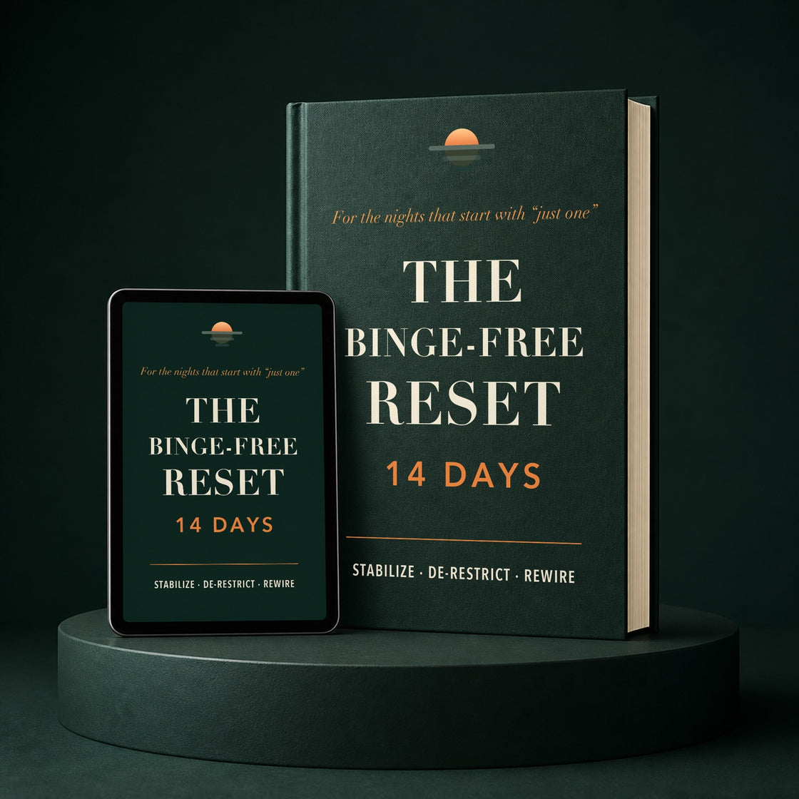 The Binge-Free Reset — the 14-day workbook and ebook